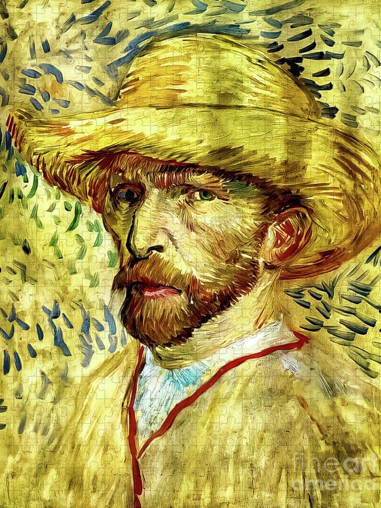 Self-Portrait with Straw Hat