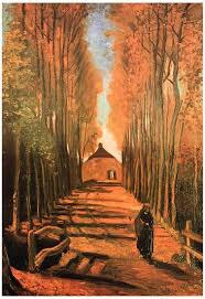 Avenue of Poplars in Autumn
